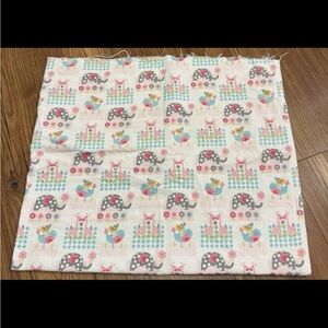 Snuggle Flannel Baby Elephants Giraffes Birds More Flowers 1 yard x 44" W